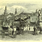 Lindwurm Drache auf dem Brunnen der Stadt Klagenfurt